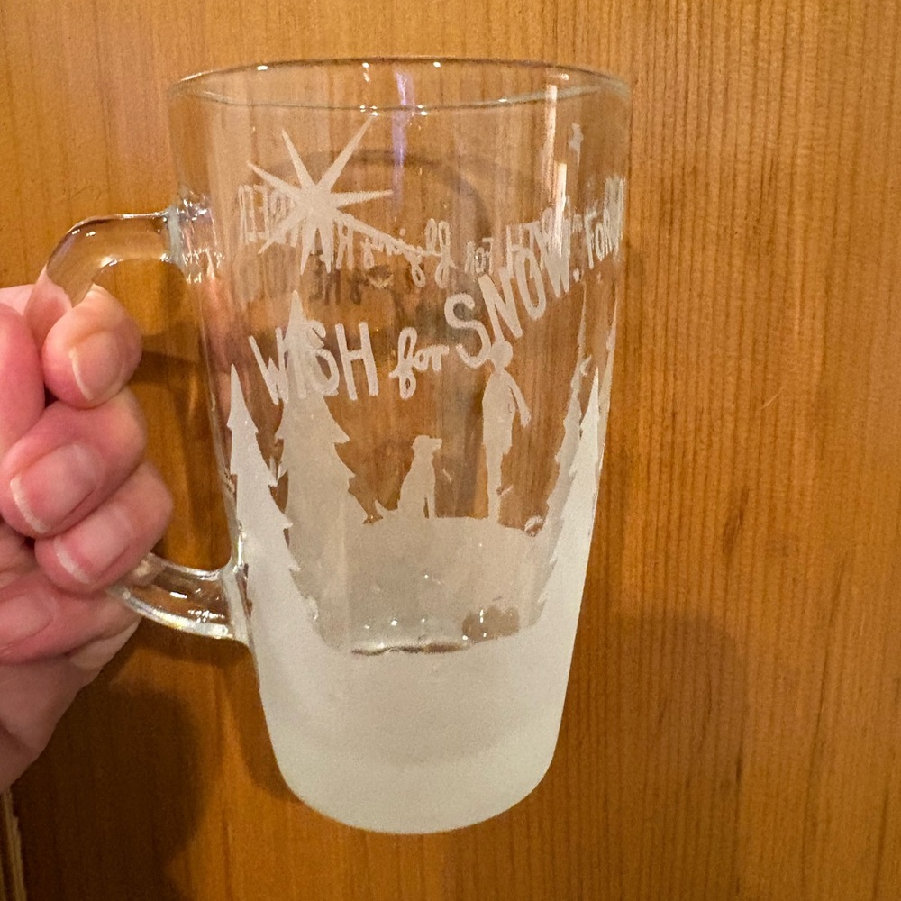 Starbucks 2009 Clear and Frosted Holiday Mug X2
Two mugs